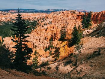 Scenic view of rock formations at bryce canyon national park