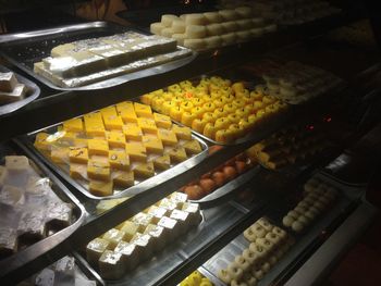 Close-up of ice cream for sale at store