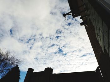 Low angle view of buildings against sky