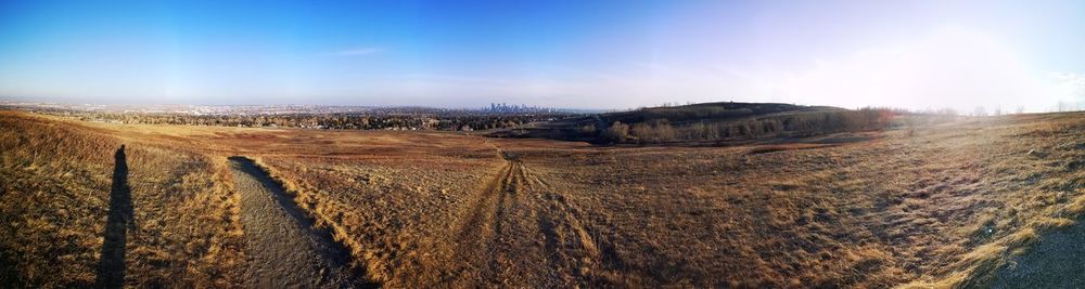 Panoramic view of landscape against sky