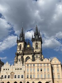 Low angle view of buildings against sky