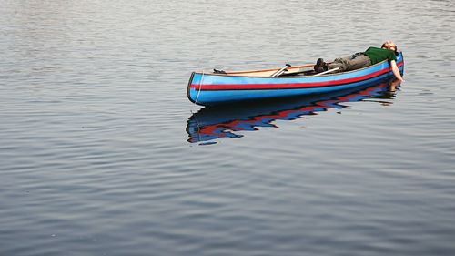 Boats in sea