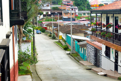 Alley amidst buildings in city