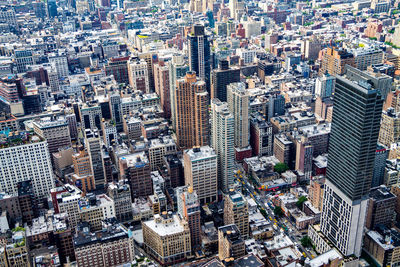 High angle view of cityscape