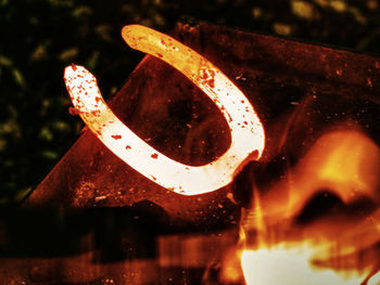 Close-up of fire