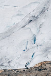 Full frame shot of snow covered landscape