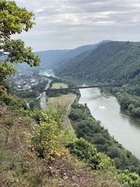 Scenic view of river against sky