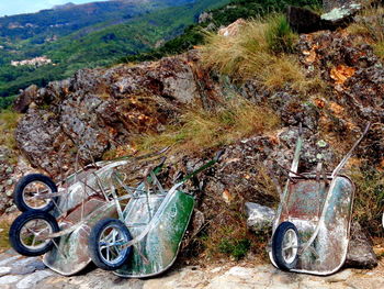 Old vintage car on land