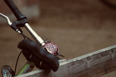 Close-up of a bicycle