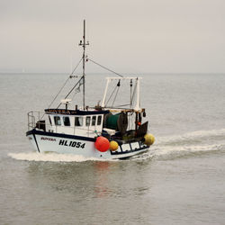 View of boats in sea