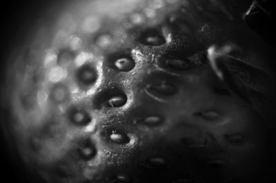 Close-up of water drops on glass