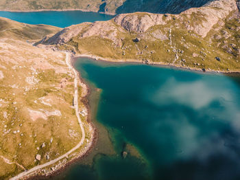 Wildcamping in snowdonia-drone sunset