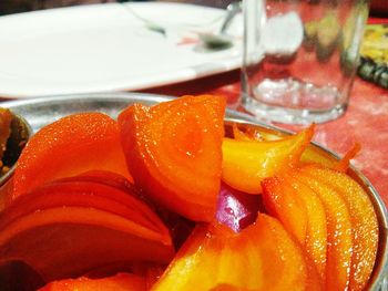 Close-up of food in plate