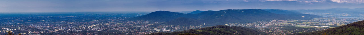 Panoramic view of landscape against sky