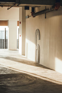 Empty corridor of building