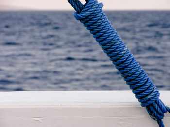 Close-up of rope against blurred background