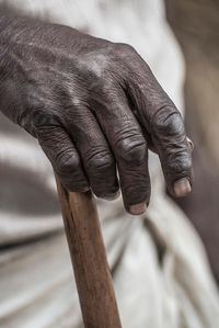 Close-up of human hand