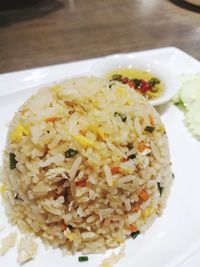 Close-up of food in plate