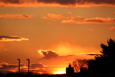 Dramatic sky during sunset