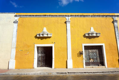 Low angle view of building against sky