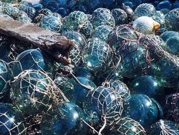 Full frame shot of fishing net