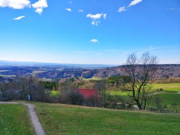 Scenic view of landscape against sky