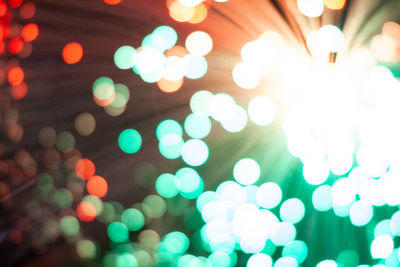 Defocused image of illuminated lights