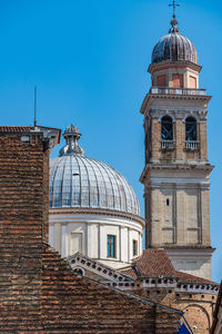 Low angle view of church against sky in padua