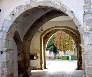 Archway of historic building