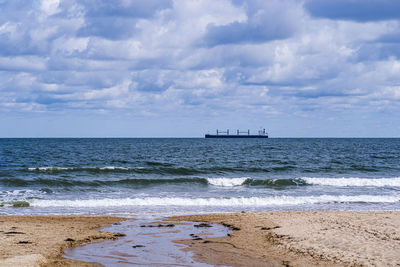 Scenic view of sea against sky