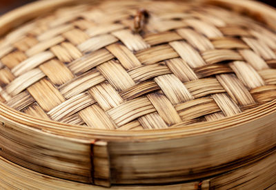 Full frame shot of wicker basket