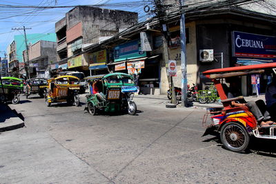 Cars parked in parking lot