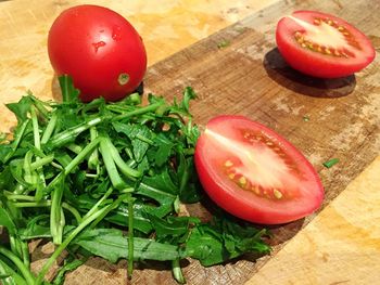 Close-up of red tomatoes