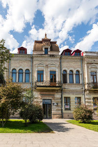 Low angle view of building against sky