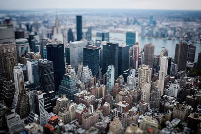 Aerial view of city