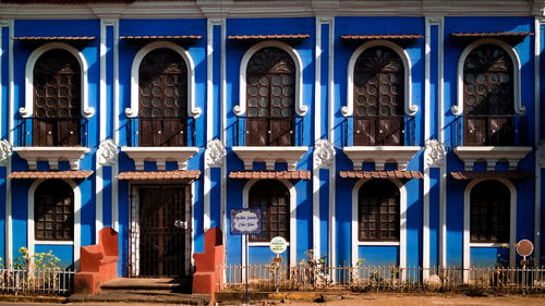 Low angle view of building in city