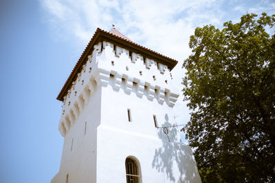 Low angle view of building against sky