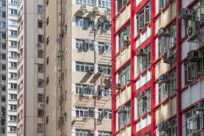 Detail of residential buildings in hong kong