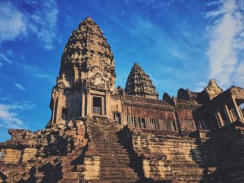 Low angle view of temple