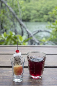 Close-up of drink on table