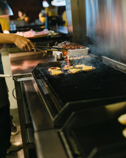 Man preparing food in kitchen