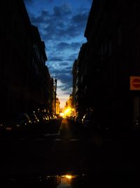 Illuminated city at night