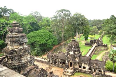 Low angle view of old ruin