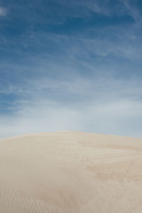 Scenic view of desert against sky