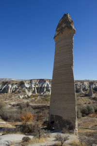 Low angle view of built structure against clear sky