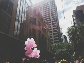 Low angle view of building in city