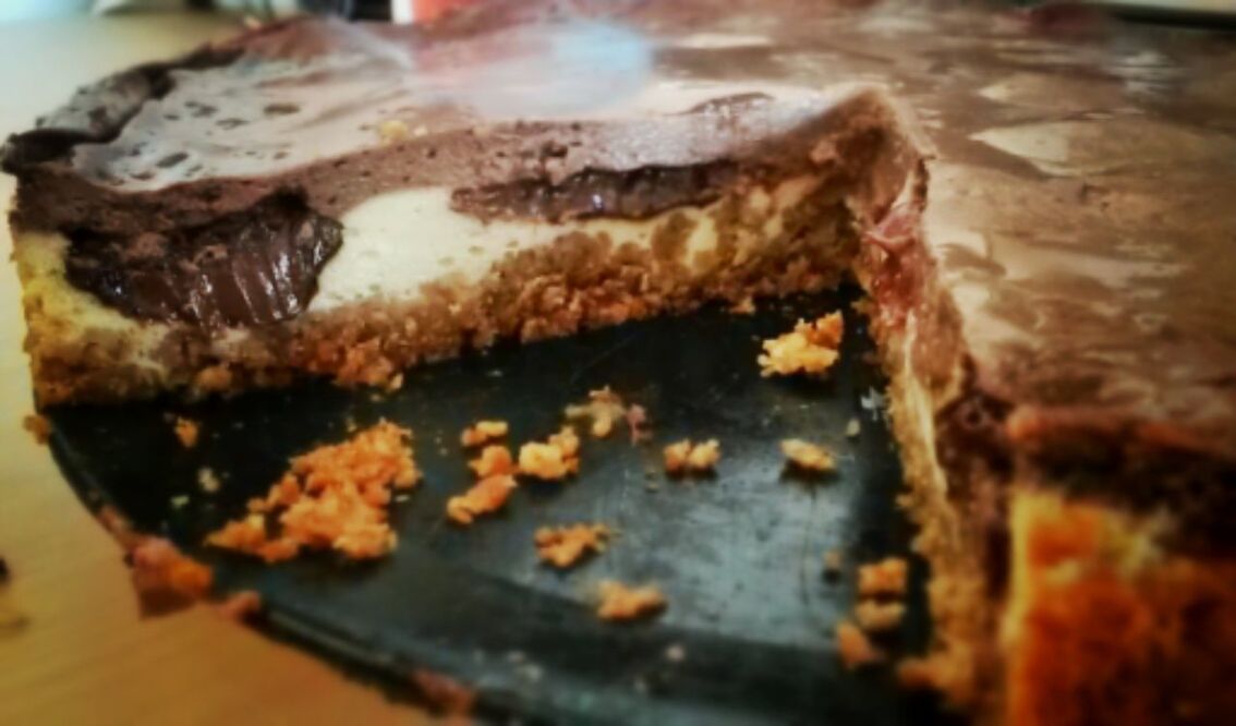 Tante Uschi's double chocolate cheesecake