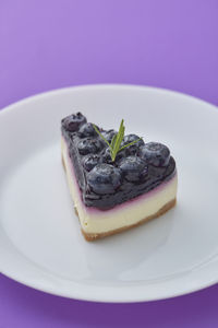 Close-up of cake on plate
