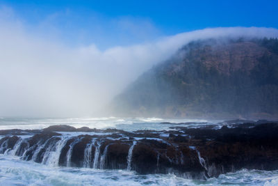 Scenic view of sea against sky