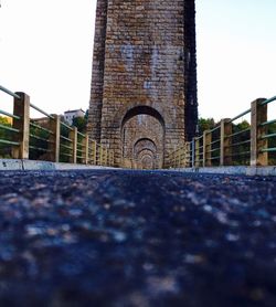 Low angle view of building against clear sky